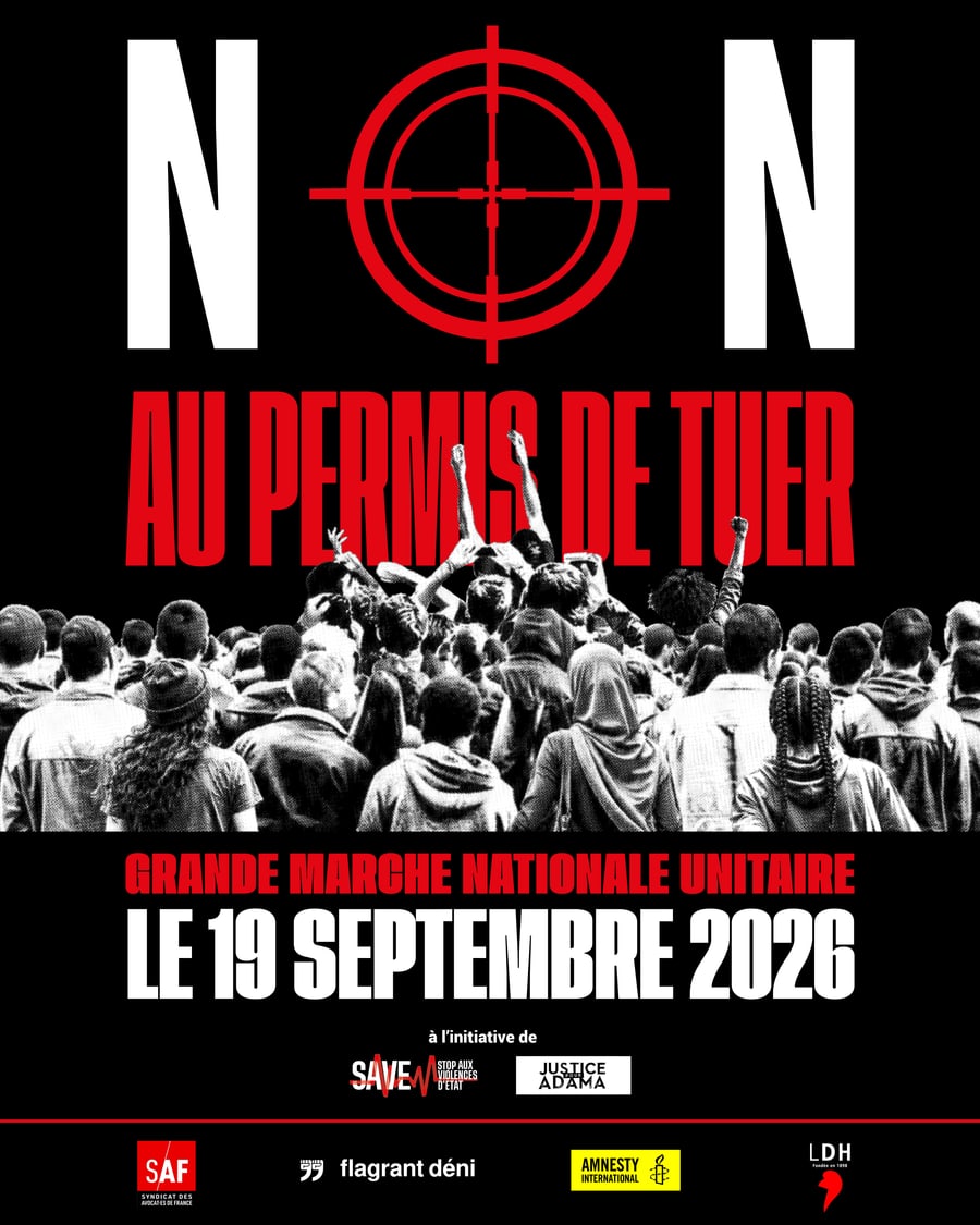 Affiche — Grande marche nationale unitaire 19 septembre 2026